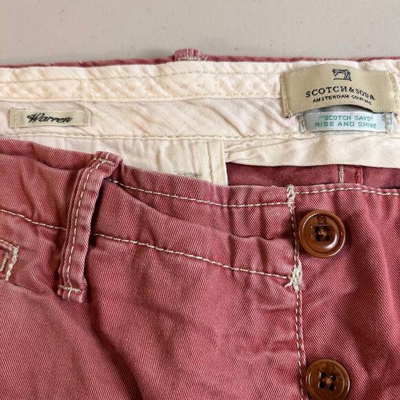 Scotch & Soda Men's Warren Chino Khaki Pants Button-Fly Size 30 x 32 - Picture 3 of 15